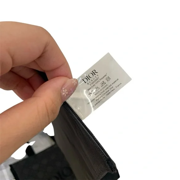 Christian Dior Beauty Parfums Makeup Black Velvet Mesh Large Tote Bag - Picture 13 of 15